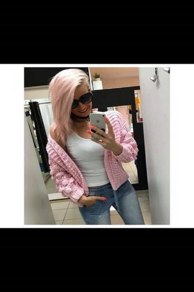 Стилна жилетка в розов цвят